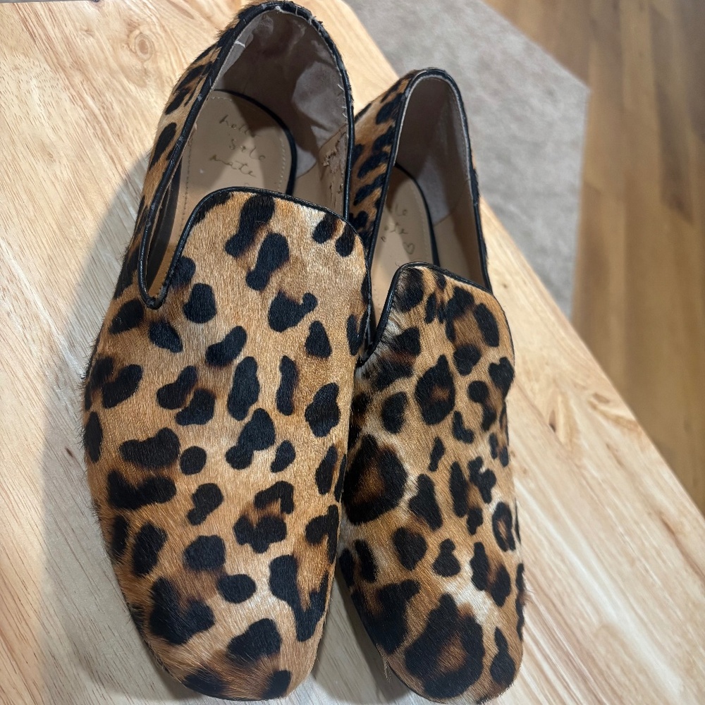 BANANA REPUBLIC LUZ HAIRCALF LEATHER LOAFER